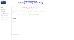 Desktop Screenshot of dolphinaquatics.com